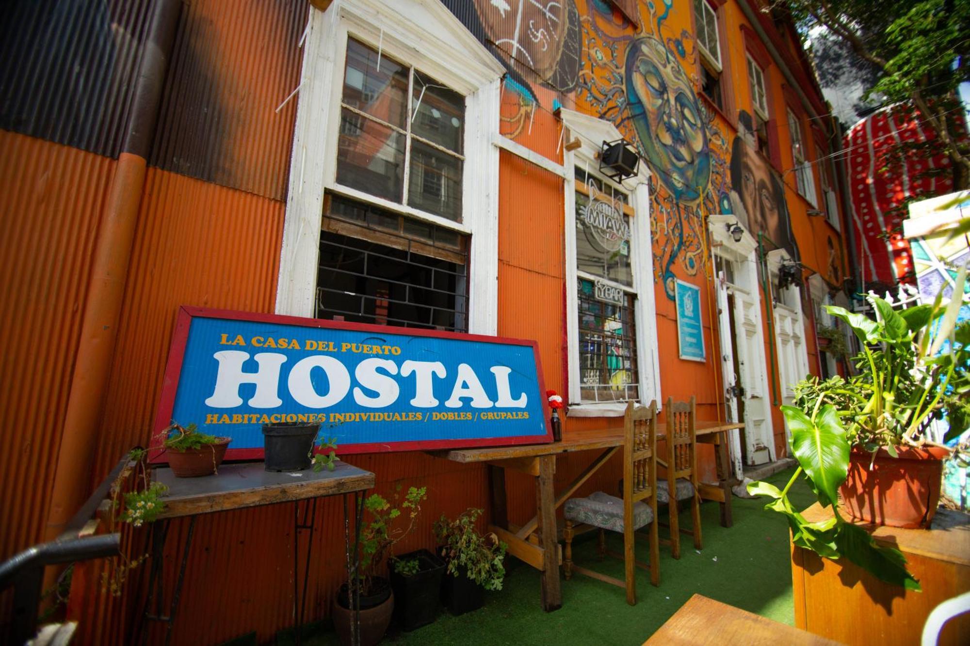 La Casa Del Puerto, Hostal Cultural, Cerro Alegre Valparaíso Esterno foto
